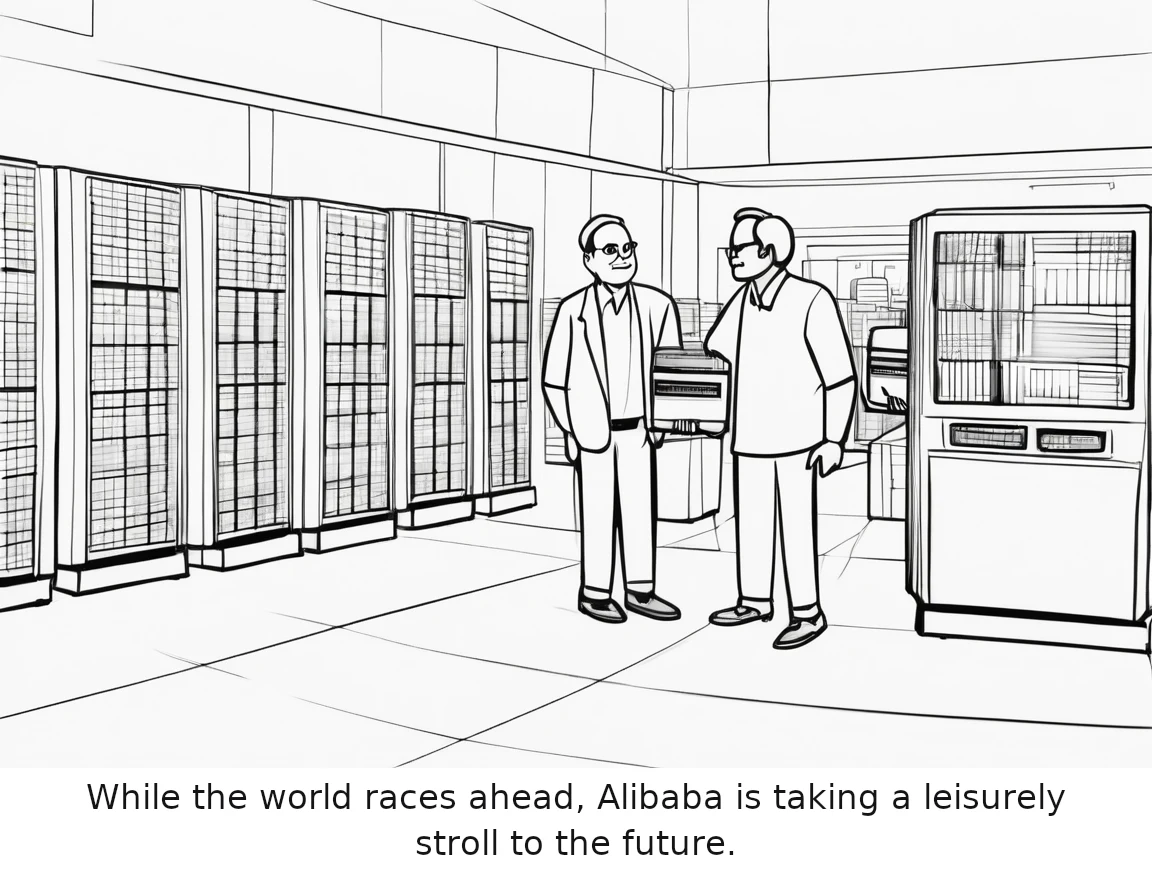 While the world races ahead, Alibaba is taking a leisurely stroll to the future.