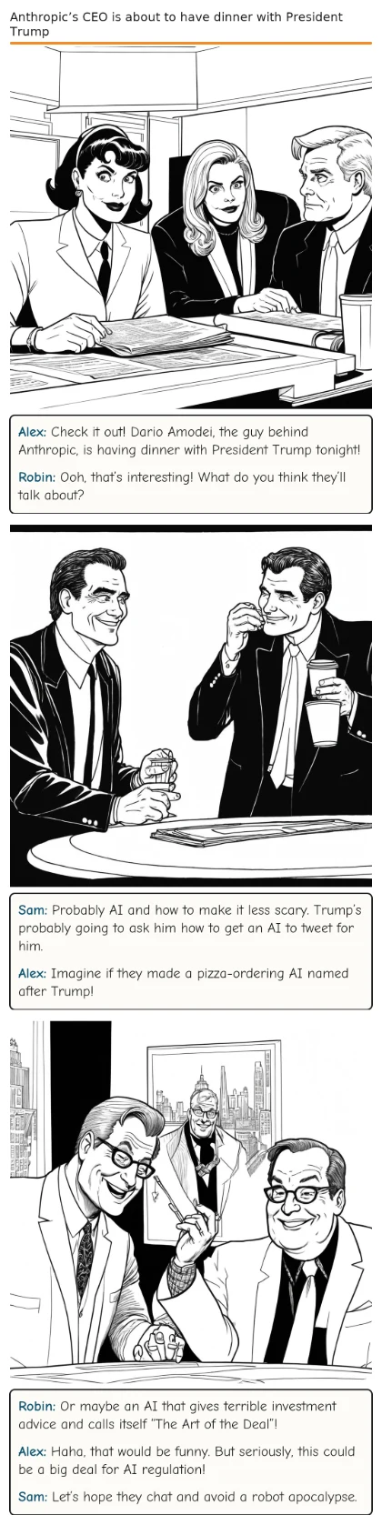 Anthropic’s CEO is about to have dinner with President Trump
