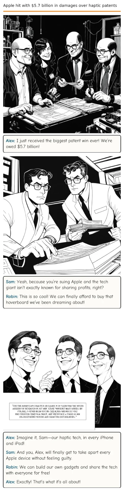 Apple hit with $5.7 billion in damages over haptic patents