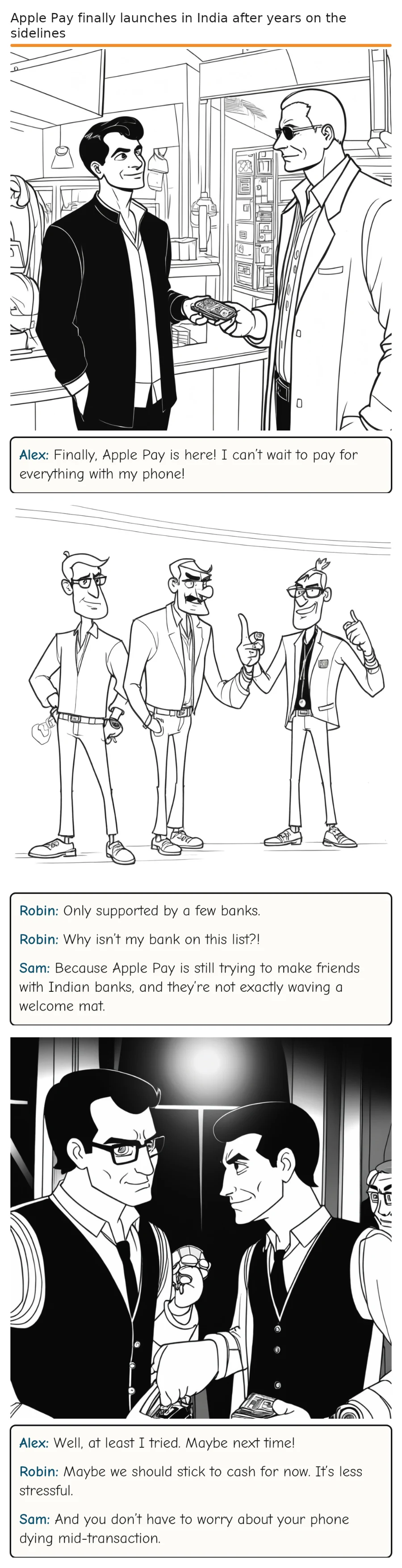 Apple Pay finally launches in India after years on the sidelines — comic strip