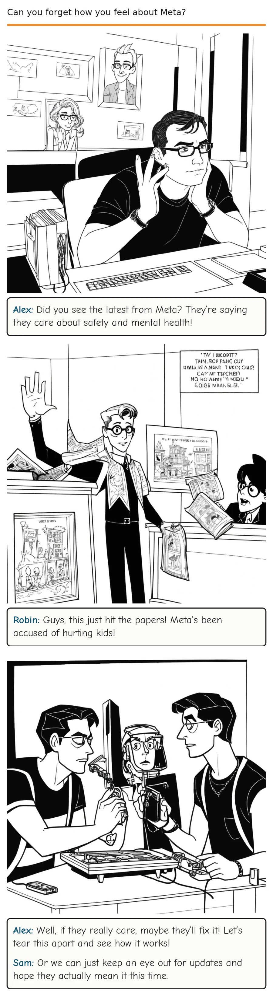 Can you forget how you feel about Meta? — comic strip
