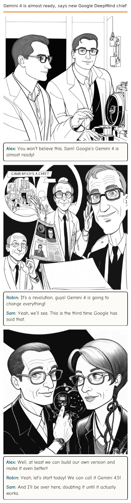 Gemini 4 is almost ready, says new Google DeepMind chief