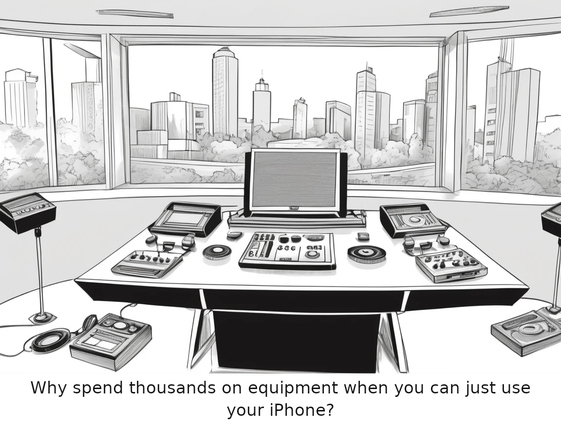 Why spend thousands on equipment when you can just use your iPhone?