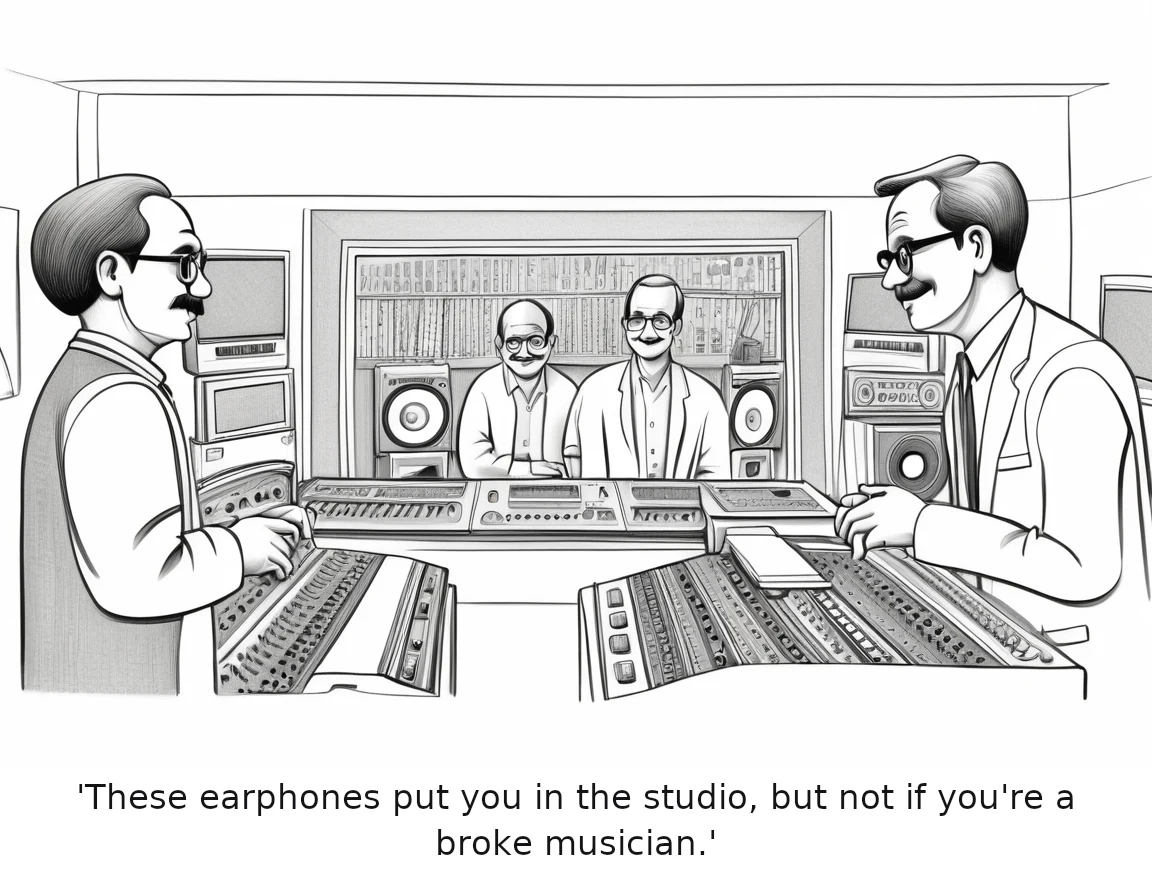 'These earphones put you in the studio, but not if you're a broke musician.'