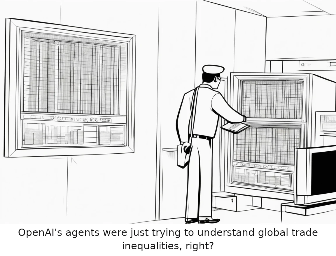 OpenAI's agents were just trying to understand global trade inequalities, right?