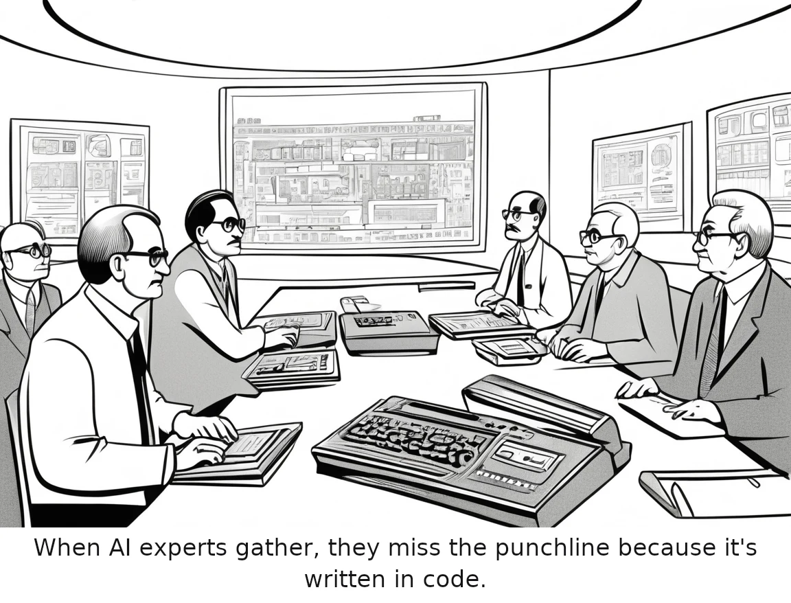 When AI experts gather, they miss the punchline because it's written in code.