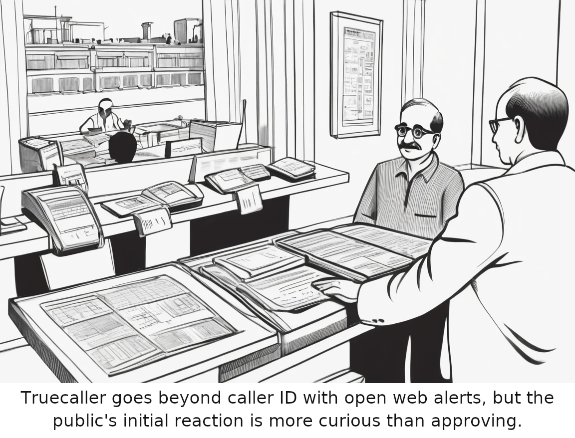 Truecaller goes beyond caller ID with open web alerts, but the public's initial reaction is more curious than approving.