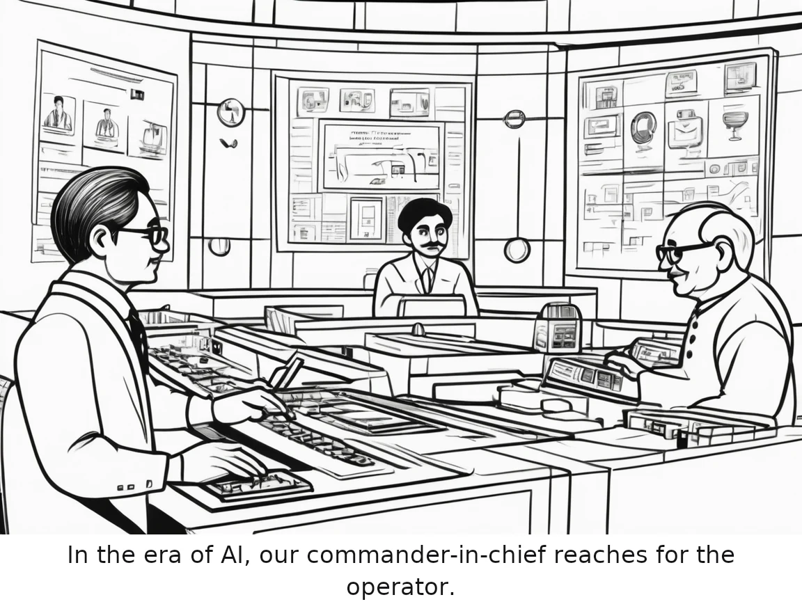 In the era of AI, our commander-in-chief reaches for the operator.
